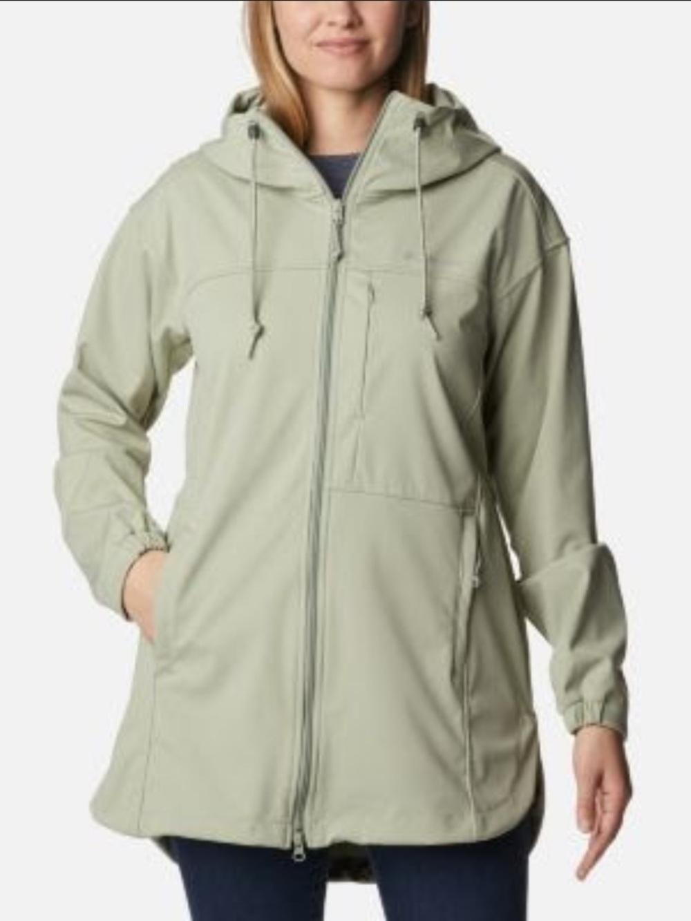Columbia Light Sage Flora Parks Softshell Jacket